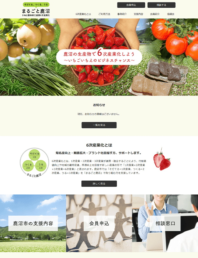 栃木県鹿沼市6次産業化サイト